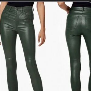 The most gorgeous Hunter green leather pants by Joe’s